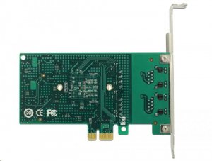 DeLock 89944 2 portos Gigabit hálózati PCIe kártya